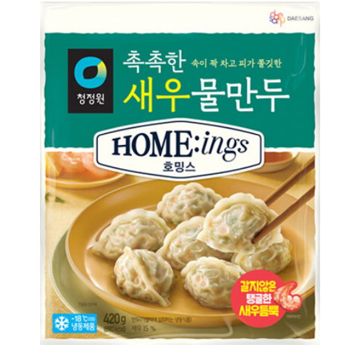 대상 청정원 호밍스 촉촉한 새우 물만두 420g (2개)