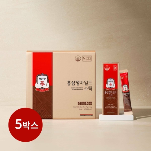 한국인삼공사 정관장 홍삼정 마일드 스틱 10ml 30포 (5개)