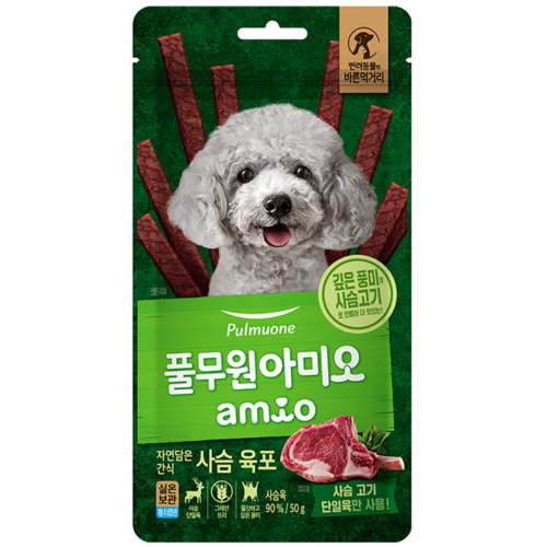 아미오 ㅤ자연담은 간식 사슴 육포 50g (1개)_이미지