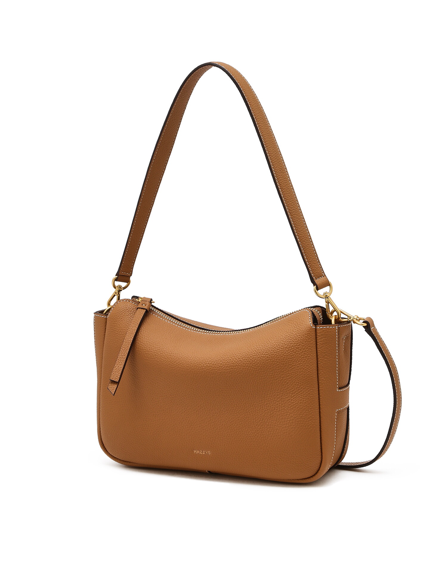 HIBA6F312W2_ H BAG 여성 시그니처 H 브라운 레더 숄더백 M