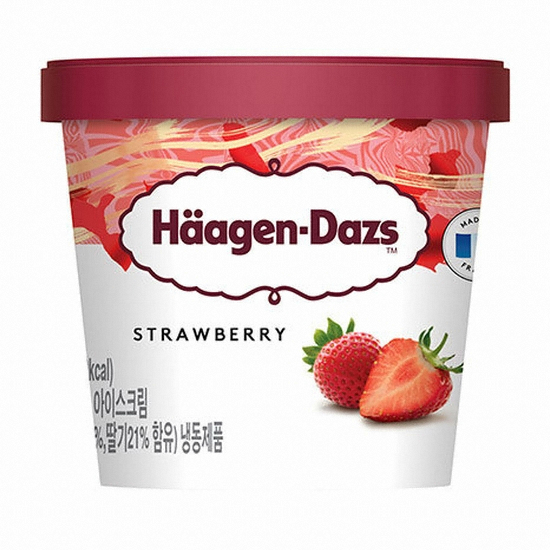 스트로베리 미니컵 아이스크림 100ml