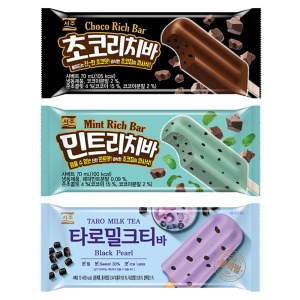아이푸드 서주 아이스크림 3종 30개 세트 초코리치 바 민트리치 바 타로밀크티 바 초코 아이스크림 민트초코 아이스_이미지