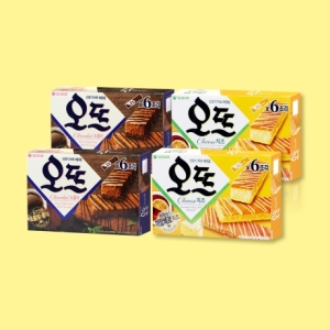 오리온 150g  오뜨 6p 치즈2통 쇼콜라2통 총4통_이미지