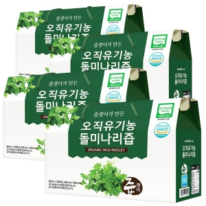 굿모닝비엔에프 즙쟁이 오직 유기농 돌미나리즙 80ml 30포 (4개)_이미지