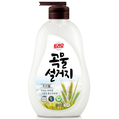 애경 트리오 ㅤ곡물설거지 우리밀 750ml (6개)_이미지