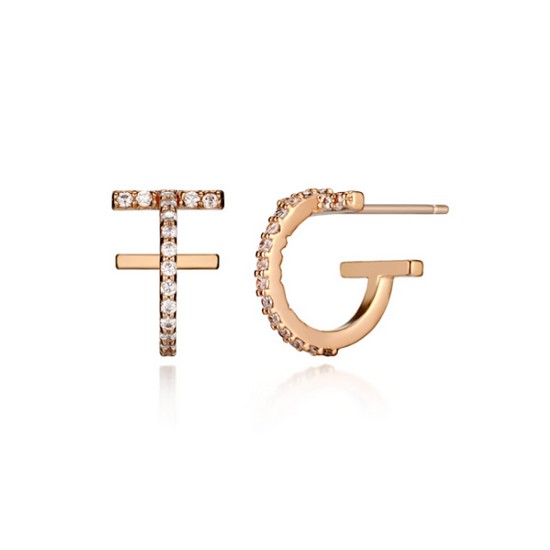 어코던스 끄란느 T자 큐빅 귀걸이 C24EB243