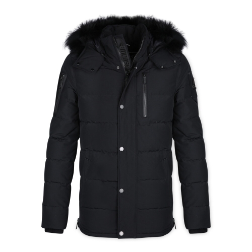 무스너클 남성 로고 벨우즈 블랙 패딩 M30MJ171 291_이미지