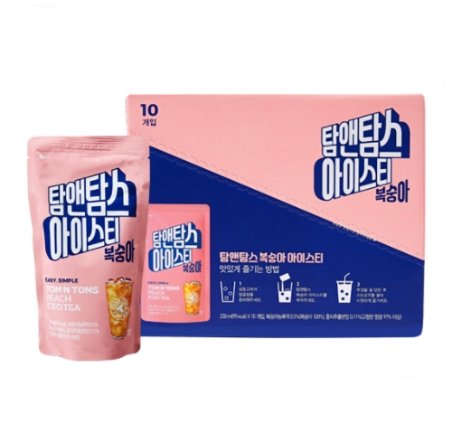 탐앤탐스 복숭아 아이스티 230ml (10개)