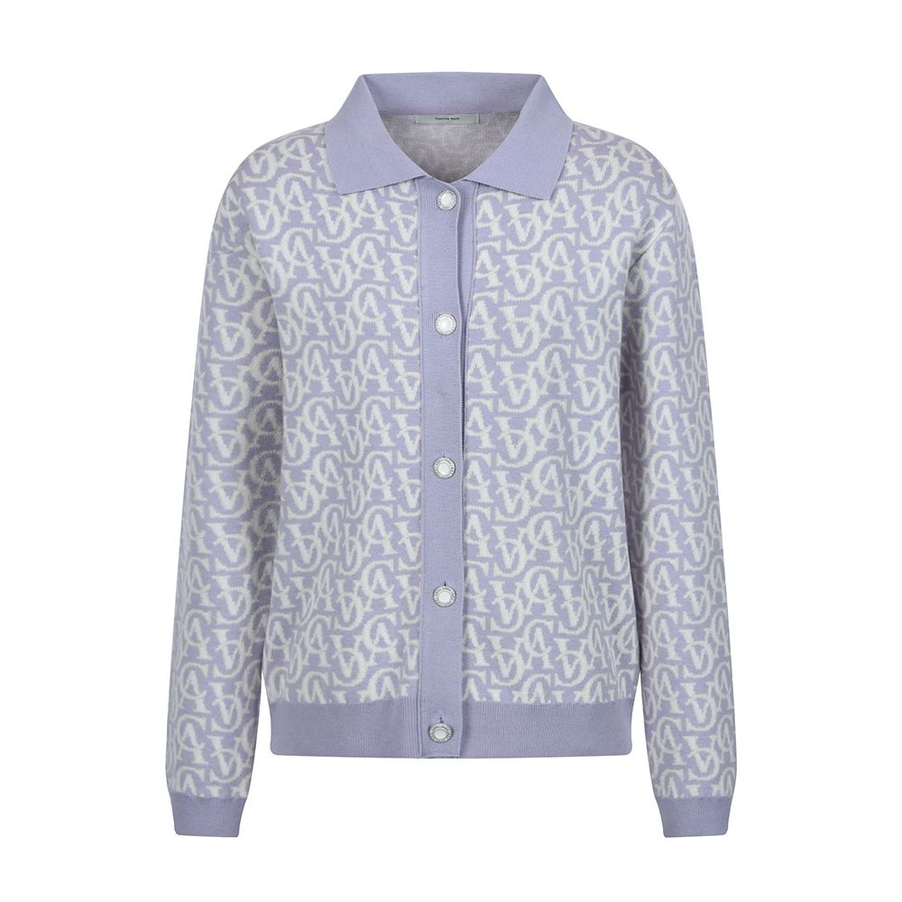 패션그룹형지 캐리스노트 자카드 가디건 라이트바이올렛 CN2SKG102LV
