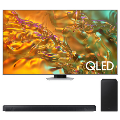삼성전자 QLED KQ75QD80AFXKR (스탠드+사운드바, HW-Q600C)_이미지