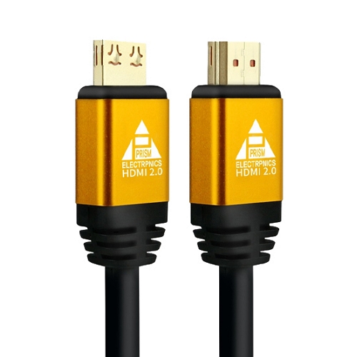 프리즘일렉트로닉스 HDMI v2.0 골드메탈 락킹 케이블 (PR-HD07G, 7m)_이미지
