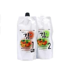  젤존 감 트리트먼트 새치 염색약 1제 500g + 2제 500g 새치커버,저자극,셀프염색약