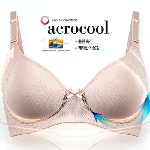  판도라by비비안 에어로쿨 무빙 메쉬 노와이어 몰드 브라 br7100
