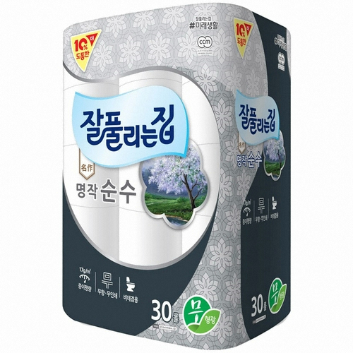 잘풀리는집 명작 순수 30m (30롤) (3팩)_이미지