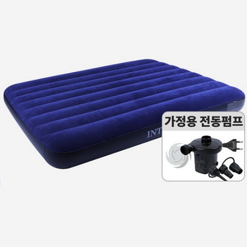 인텍스 에어매트 듀라빔 다우니 더블 (137x191) (단품+가정용펌프)_이미지