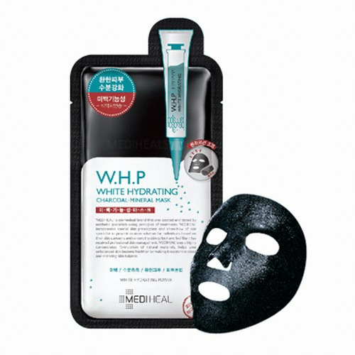 WHP 미백수분 미네랄 숯 마스크팩