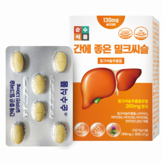 순수식품 밀크씨슬 30정 (4개)_이미지