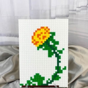 디폼 끼우기블럭 사 자 액자 만들기-난