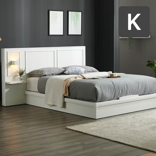 루이 호텔식 평상형 침대 K+멀티패널