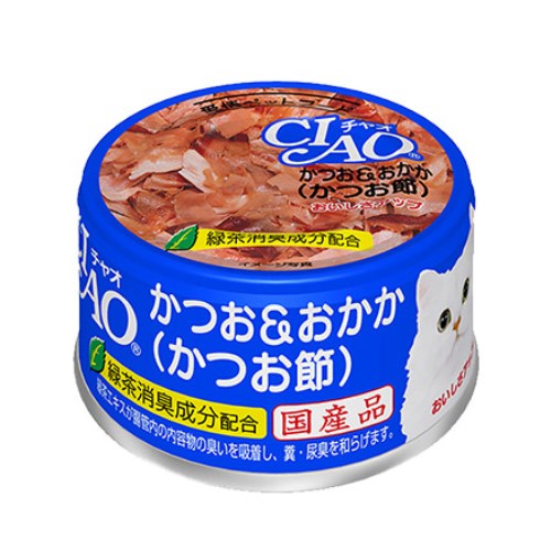 이나바 캣 챠오 화이티캔 가다랑어&가다랑어포 A-10 85g (8개)_이미지