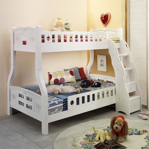 키즈돔 트리플 원목 더블 2층침대 D (견면)_이미지