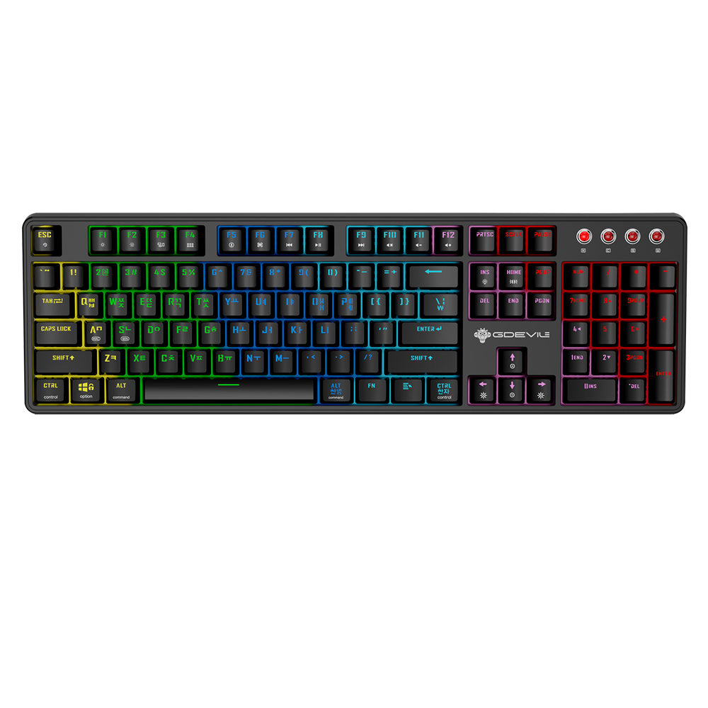 GDEVIL G917 SCUD 기계식 블랙 (갈축)_이미지