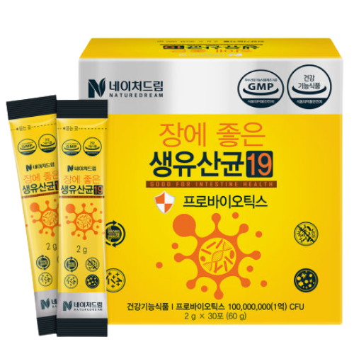 조아제약 네이처드림 장에 좋은 생유산균 19 30포 (8개)