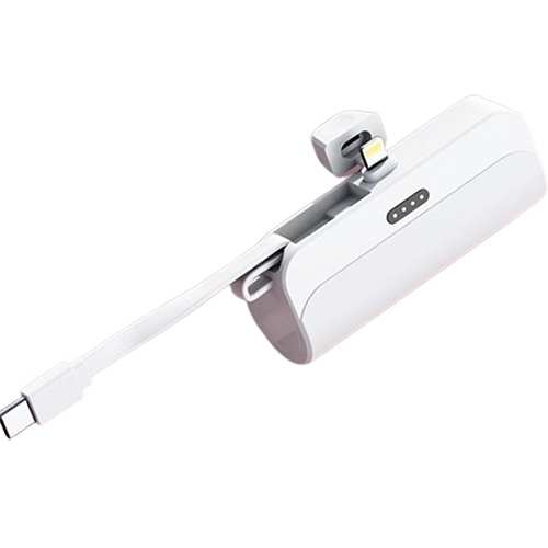 주닉스 일체형 미니 도킹형 보조배터리 5000mAh (8핀+C타입)_이미지