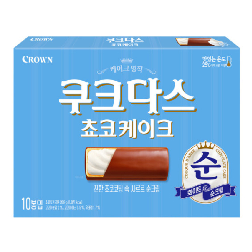 크라운제과 쿠크다스 쵸코케이크 202g (1개)_이미지