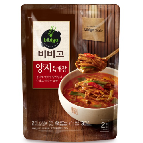 CJ제일제당 비비고 테이블 양지육개장 700g이미지입니다. 누르면 해당 게시물로 새창이동합니다.