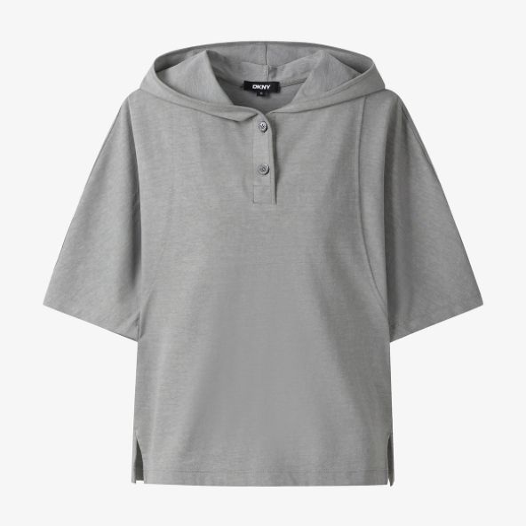 DKNY 후디드 저지 티셔츠 그레이 DW2G3TTS303LGY