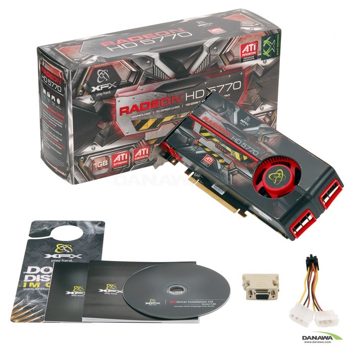 XFX �󵥿� HD 5770 Ʈ����X D5 1GB C9