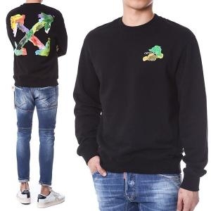 오프화이트 긴팔 티셔츠 OMBA057S23FLE0011084 BLACK