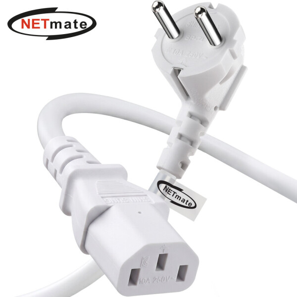 강원전자 NETmate 220V 전용 파워 케이블 (NMP-SPC020W, 2m)_이미지