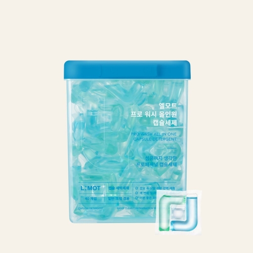 제이앤코스 엘모트 프로워시 올인원 캡슐세제 40개입 (1개)_이미지
