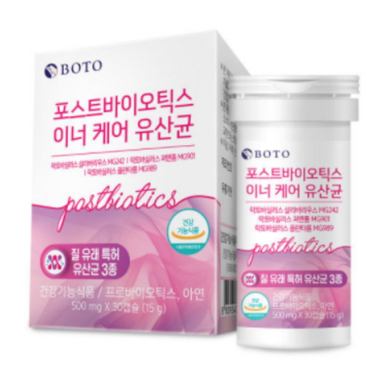 보뚜슈퍼푸드 이너케어 유산균 아연 셀레늄 30캡슐 (2개)