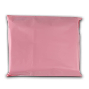 비닐닷컴 택배봉투/HDPE-일반/연핑크/250x350+40/100매