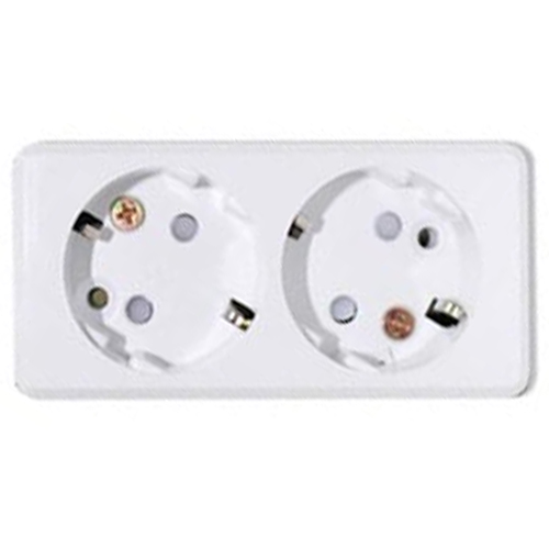 현대일렉트릭 노출 2구 콘센트 HOEC-2 (1개)