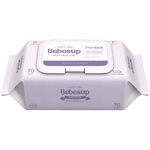 베베숲 프리미어 물티슈 캡형 70매 (1팩)_이미지