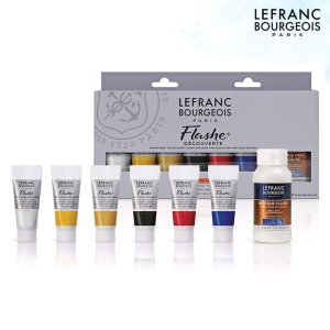 플래쉬 아크릴물감 20ml 6색세트+매트바니쉬