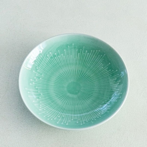 이진 비취연 오목접시 2호 24.5cm_이미지