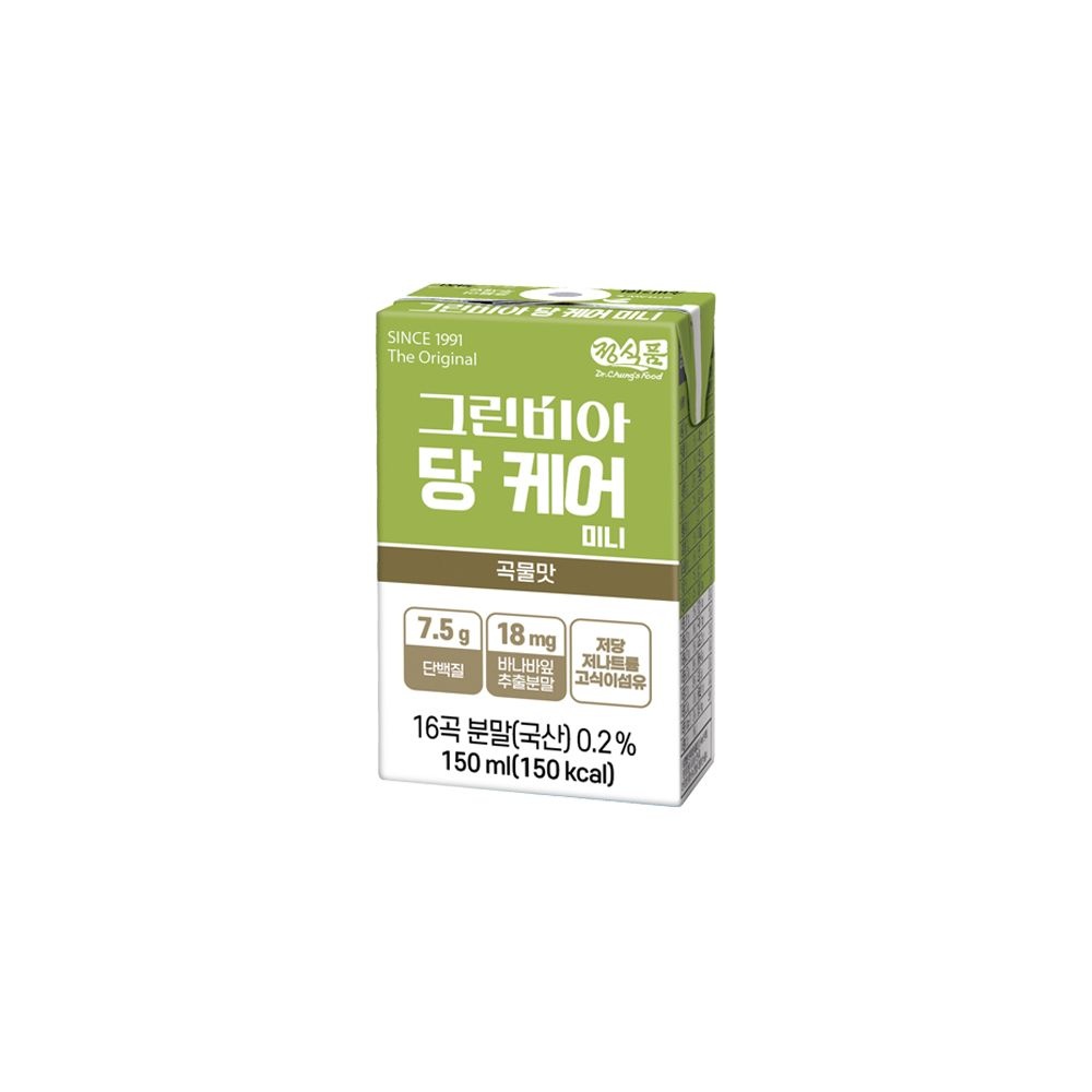 정식품 그린비아 당 케어 미니 곡물맛 150ml이미지입니다. 누르면 해당 게시물로 새창이동합니다.