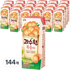 남양유업 과수원 복숭아 음료 190ml 144개