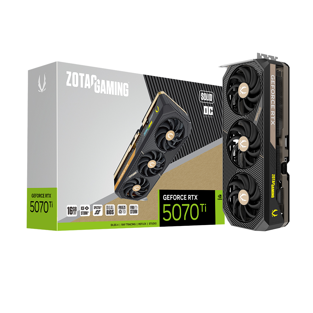 ZOTAC GAMING 지포스 RTX 5070 Ti SOLID OC D7 16GB_이미지