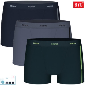 BYC BENTUS로고패턴폴리스판쥬니어드로즈3매입 JPO5026_이미지
