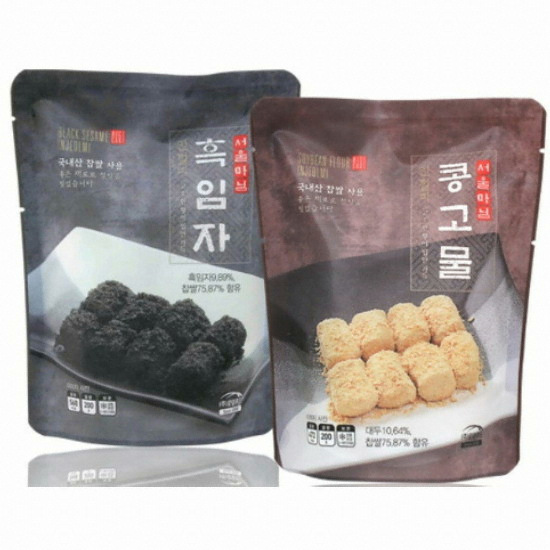 SD250 흑임자인절미3봉 콩고물