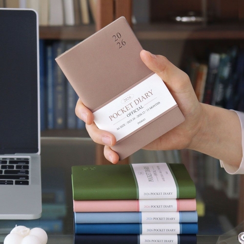 인디고 2026 오피셜 A6 포켓 다이어리