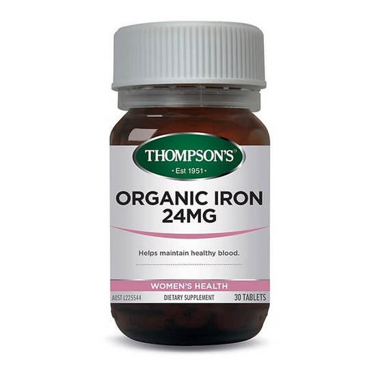 톰슨스 오가닉 아이언 24MG 30정 (해외) (1개)_이미지