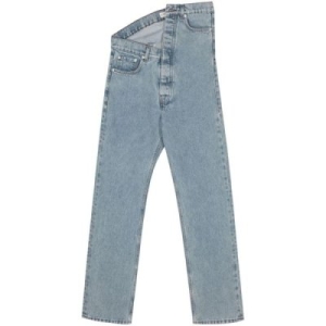 비대칭 웨이스트 진 207PA001 EVERGREEN ICE BLUE