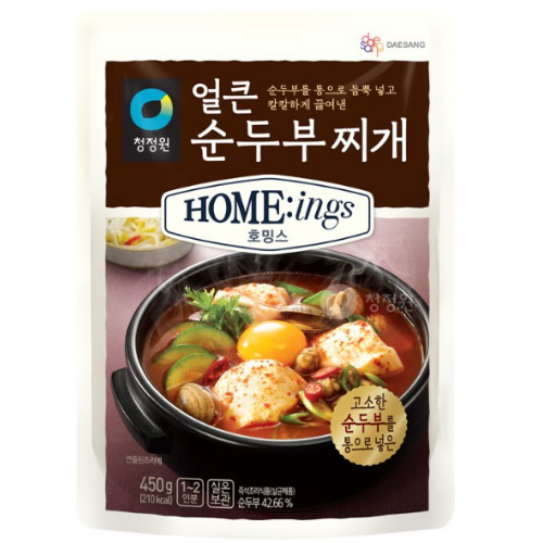 대상 청정원 호밍스 얼큰 순두부찌개 450g (6개)